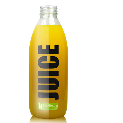 1000ml Classic Clear 30% RPET Juice Bottle (No Cap)