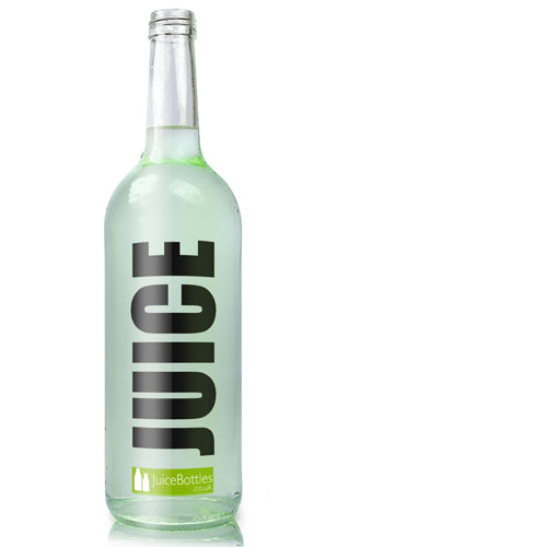 1 Litre Clear Glass Mountain Bottle (No Cap)