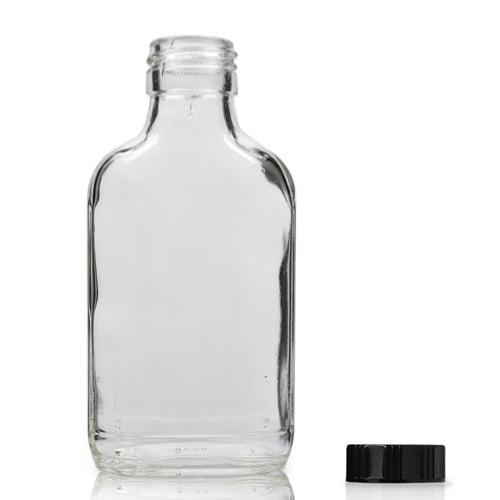 100ml Glass Spirit Flask Bottle & Urea Polycone Cap