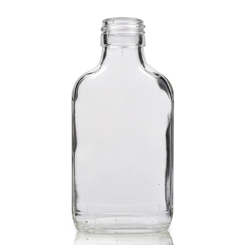 100ml Glass Spirit Flask Bottle (No Cap)