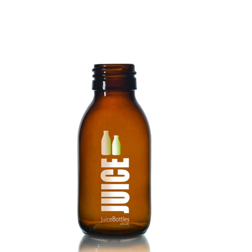 100ml Amber Glass Shot Bottle With Label
