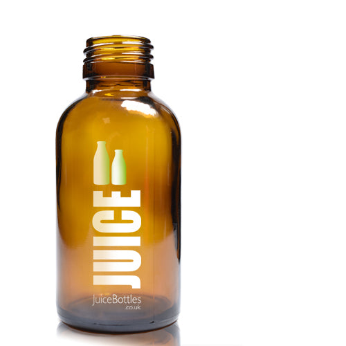 100ml Amber Glass Shot Bottle With Label
