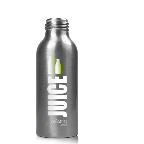 100ml Brushed Aluminium Bottle (24mm neck) (No Cap)