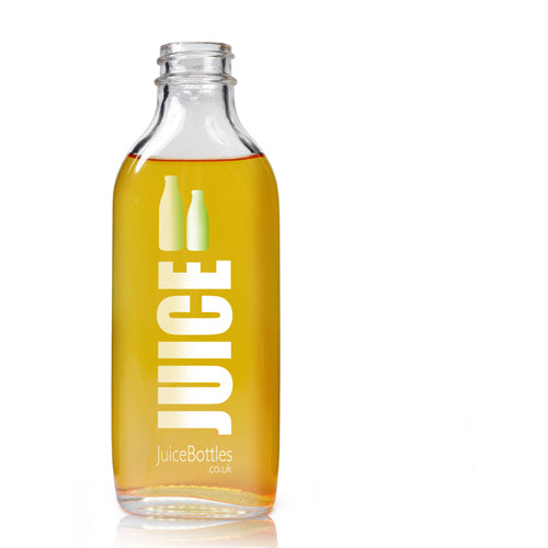 100ml Clear Glass Flask Bottle Filled
