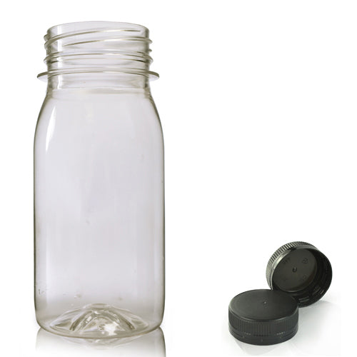 125ml Small Plastic Juice Bottle With Screw Cap