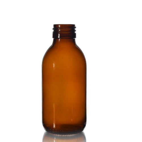 150ml Amber Glass Sirop Bottle (No Cap)