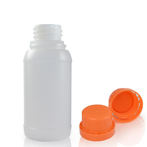 150ml HDPE Juice/ Smoothie Bottle With Orange T/E Cap