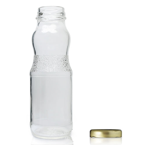 240ml Budget Glass Juice Bottle & 38mm LG Twist-Off Lid