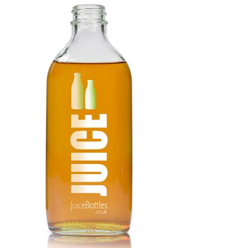 300ml Clear Glass Flask Bottle