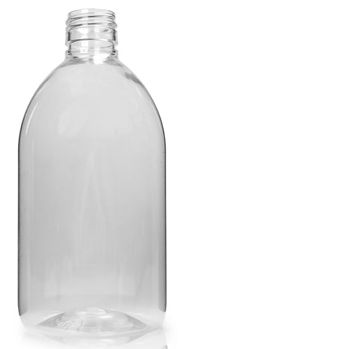 500ml Clear PET "Gatsby" Juice Bottle (No Cap) (Surplus)