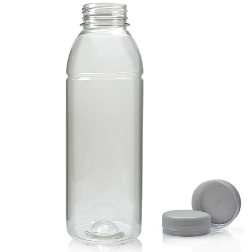 500ml Plastic Juice Bottle With 38mm Silver T/E Juice Cap