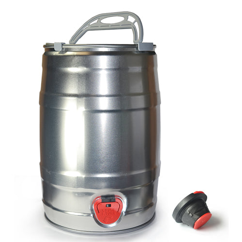 5 Litre Mini Beer Keg With Bung & Handle
