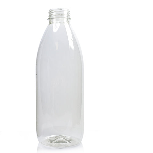 1000ml Classic Clear 30% RPET Juice Bottle (Wholesale) - No Cap