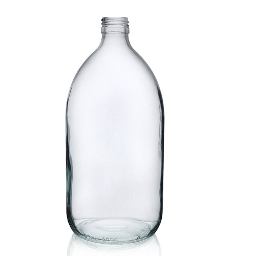 1000ml Clear Glass Sirop Bottle (No Cap)