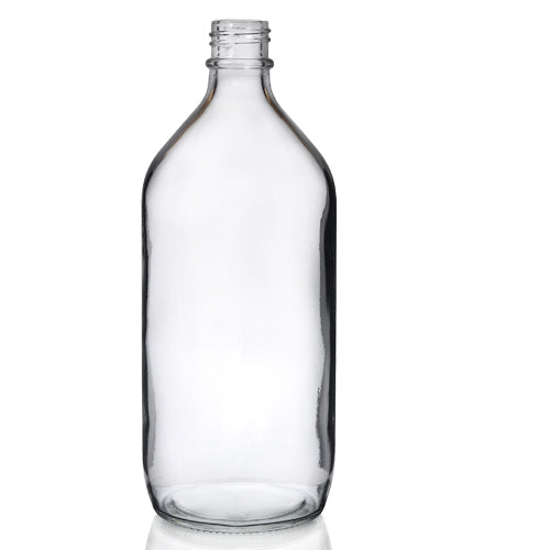 1000ml Clear Glass Winchester Bottle (No Cap)