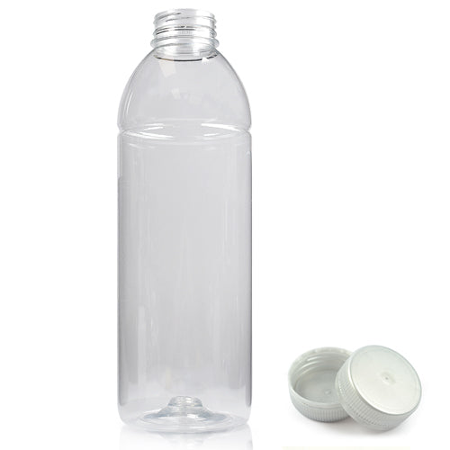 1 Litre Plastic Juice Bottle With Silver Juice Screw Cap