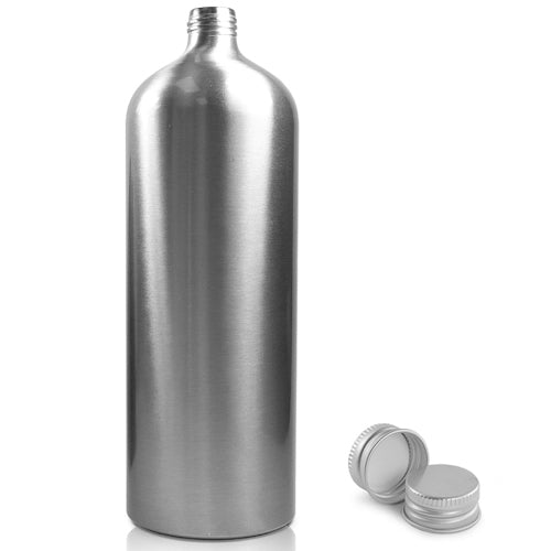1 Litre Aluminium Bottle With Aluminium Cap