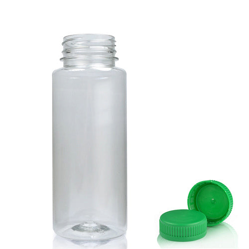 100ml Slim Plastic Juice Bottle With Screw Cap