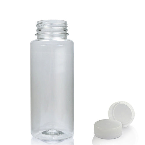 100ml Slim Plastic Juice Bottle With Screw Cap