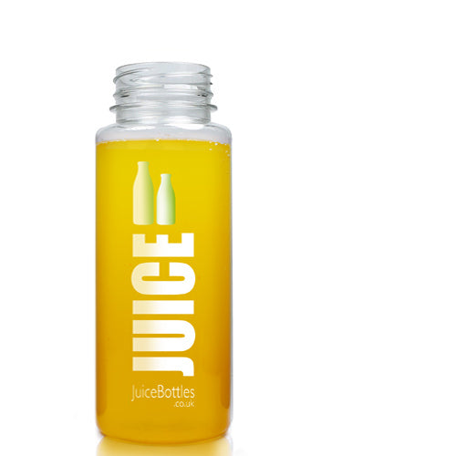 100ml Slim Plastic Juice Bottle With Label