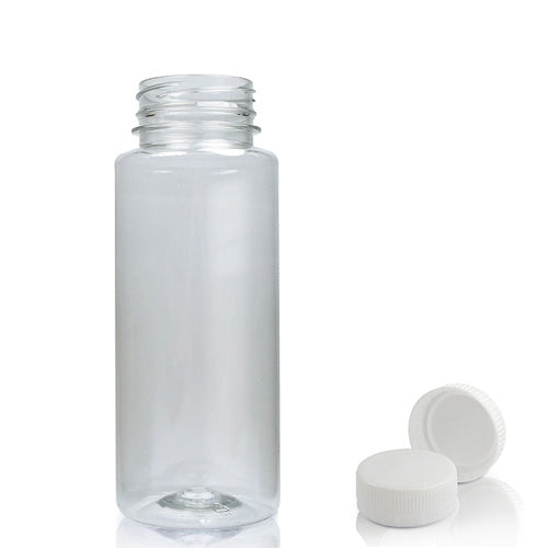 100ml Slim Plastic Juice Bottle With Screw Cap