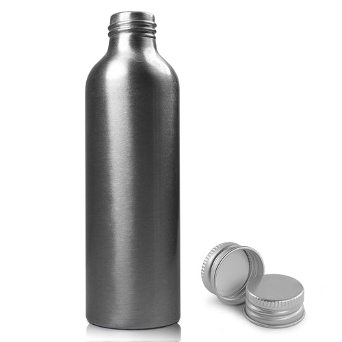 150ml Brushed Aluminium Bottle With Aluminium Cap