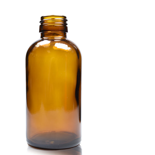 150ml Amber Glass Boston Bottle (No Cap)