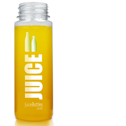 200ml Slim Plastic Juice Bottle Filled