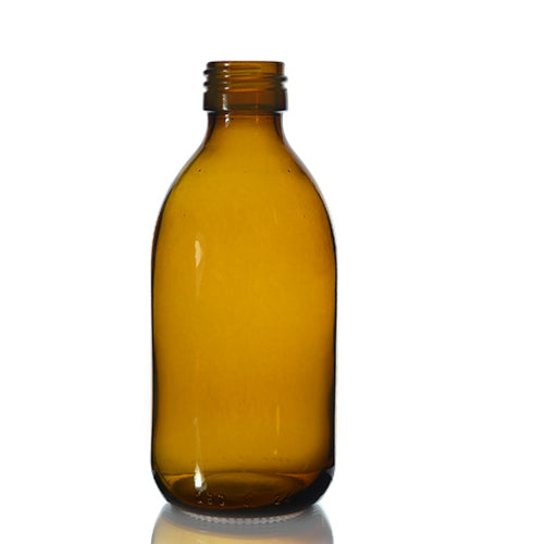 250ml Amber Glass Sirop Bottle (No Cap)