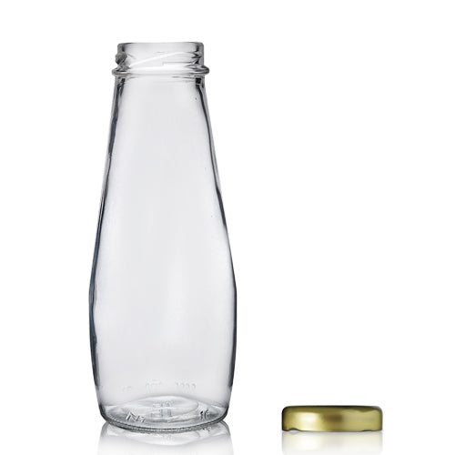 250ml Glass Farmers Juice Bottle & LG Twist Off Lid