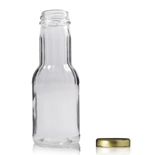 250ml (E) Glass Juice Bottle & LG Twist Off Lid