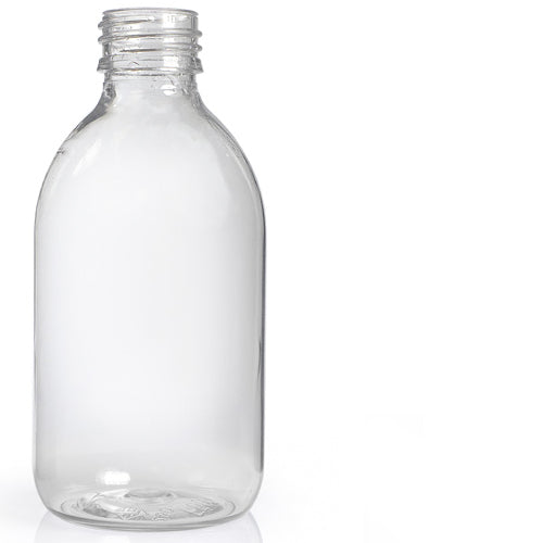 250ml Clear PET Sirop Bottle (No Cap)