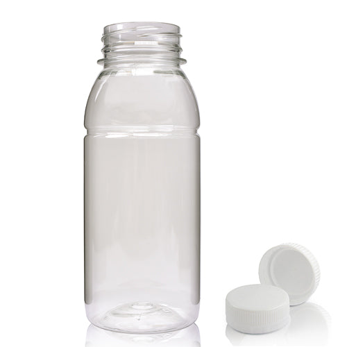 250ml Plastic Juice Bottle With White T/E Juice Cap (Wholesale) - No Cap - Pallet Quantity - 6150