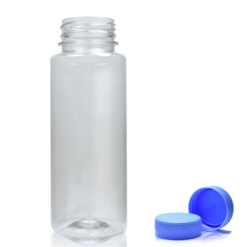 250ml Slim Plastic Juice Bottle With Screw Cap