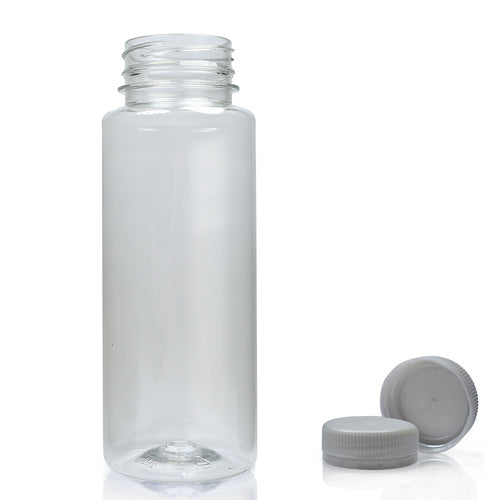 250ml Slim Plastic Juice Bottle With Screw Cap