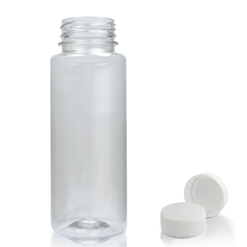 250ml Slim Plastic Juice Bottle With Screw Cap