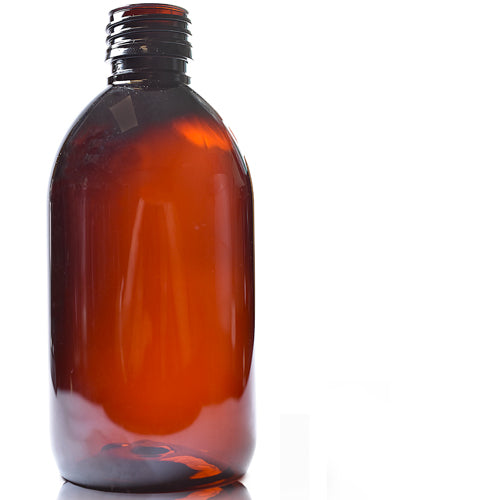 300ml Amber PET Sirop Bottle (No Cap)