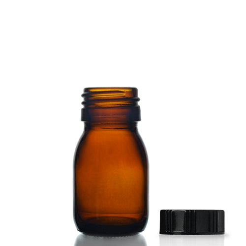 30ml Amber Glass Sirop Bottle & Urea Polycone Cap