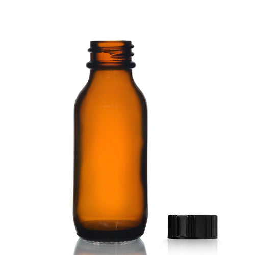 30ml Amber Glass Winchester Bottle & 20mm Polycone Screw Cap