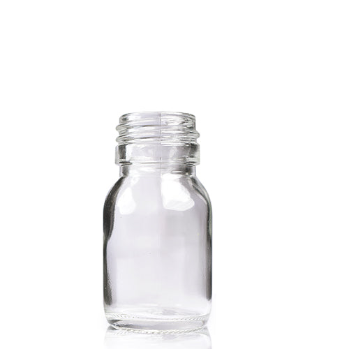 30ml Clear Glass Sirop Bottle (No Cap)