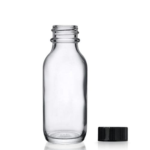 30ml Clear Glass Winchester Bottle & 20mm Polycone Cap