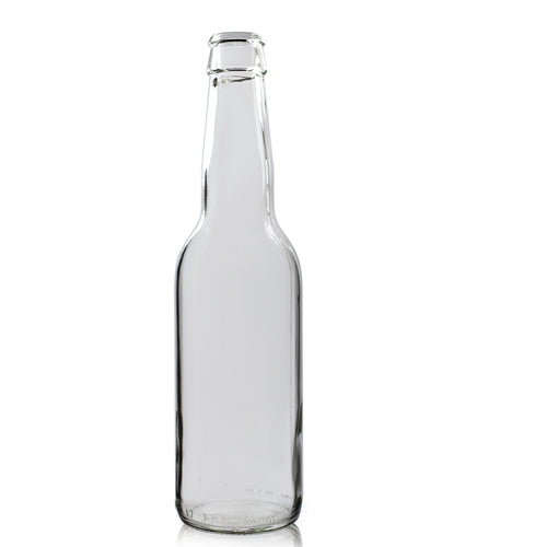 330ml Clear Glass Beer Bottle (No Cap)