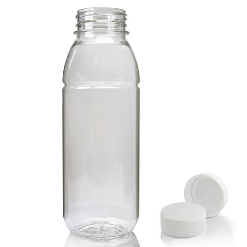 330ml Clear Plastic Juice Bottle With Cap