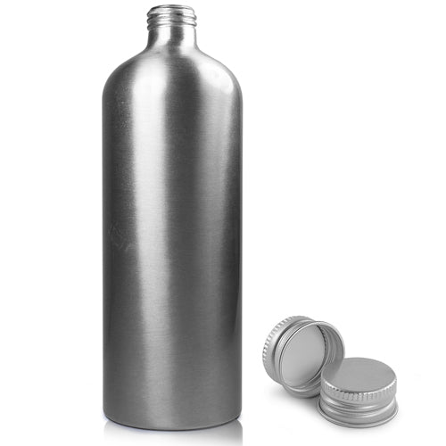 500ml Brushed Aluminium Bottle With Aluminium Cap