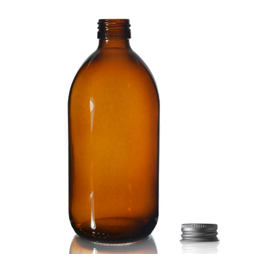 500ml Amber Glass Sirop Bottle & Aluminium Cap