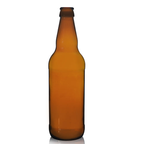 500ml Tall Amber Glass Beer Bottle (No Cap)