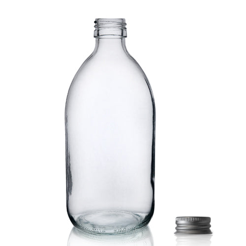 500ml Clear Glass Sirop Bottle & Aluminium Cap
