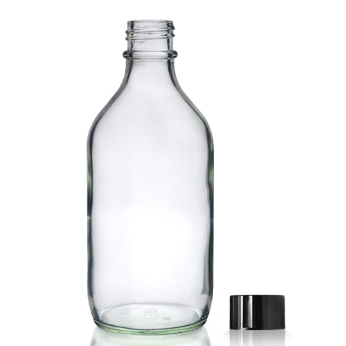 500ml Clear Glass Winchester Bottle & 31mm Polycone Cap