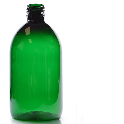 500ml Green PET Sirop Bottle (No Cap)