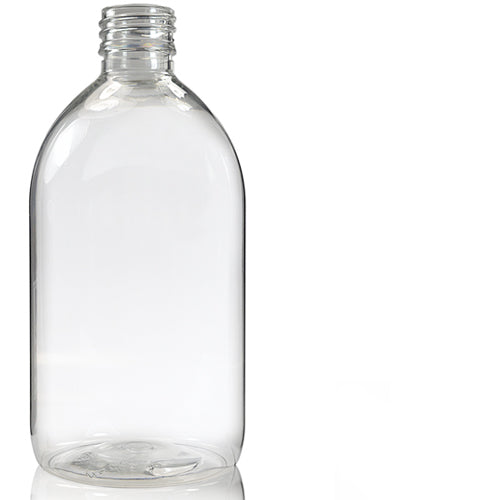 500ml Clear PET Sirop Bottle (No Cap)